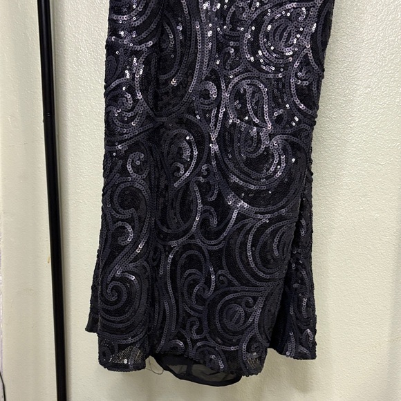 Miss Me Black Sequin Backless Dress - Picture 4 of 9